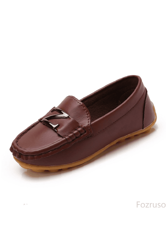 Soft Sole Kids Dress Shoes For Boys And Girls Comfortable Formal Occasion Slip On For Childrens Stage Performance,Sizes 6(9-12 Months)