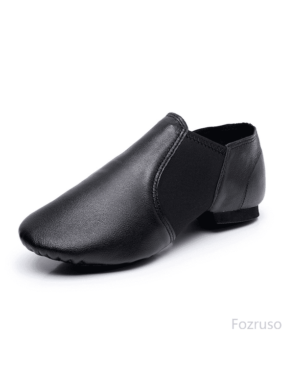 Soft Sole Leather Jazz Dance Shoes For Girls Ideal For Dance Practice And Performance,Sizes 12.5(6-7 Years)
