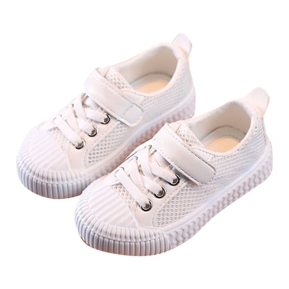 Fozruso Spring And Summer New Mesh Rubber Sole Non Slip Children's Cute Cartoon Casual Sports Shoes Sizes 9.5 Little Kid(White)