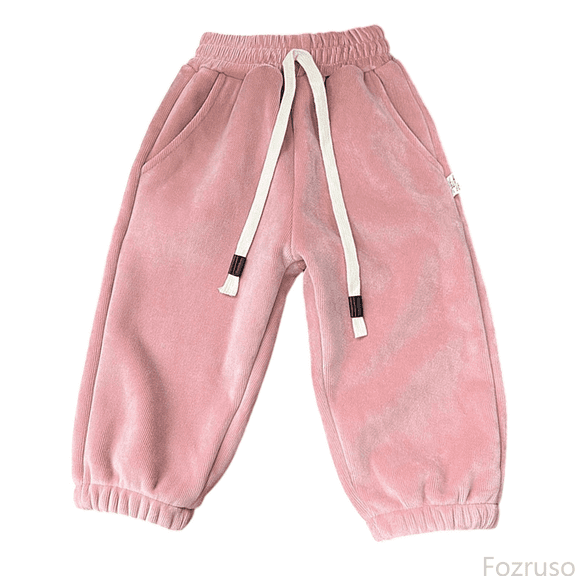 Fozruso Stretch Pants for Girls Girls Lined Pants Winter Trousers For Kids Thickened Outdoor Sports Joggers Soft Warm With Built In Full Length Bottoms Sizes 2-3 Years