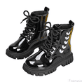 thumbnail image 1 of Fozruso Stylish Girls Ankle Boots With Floral Leather Upper Lace Up Design Side Zipper Autumn Winter Fashion Footwear Toddler To Kids,Mid Calf Combat Boots Sizes 12 Little Kid(5.5-6 Years), 1 of 6