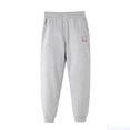 thumbnail image 1 of Fozruso Toddler Baby Boys Girls Solid Loose Trousers Pants Sport Pants Children's Pure Sanitary Pants Loose And Warm Ankle Length Pants Sports Pants Kids Sweatpants Sizes 8-9 Years(Gray), 1 of 7