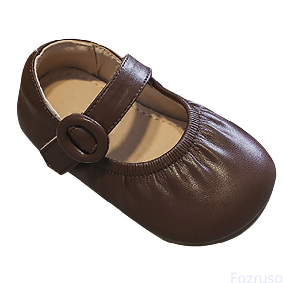 Fozruso Toddler Boys And Girls Summer Pleated Cute Shoes Home Shoes Daily Shoes Simple And Easy To Wear,Sizes 4.5 Toddlers 3-6 Months(Brown)