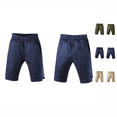 thumbnail image 1 of Fozruso Toddler Boys School Uniform Pull-On Twill Shorts Elastic Waist Summer Shorts for Kids(Yellow), 1 of 7
