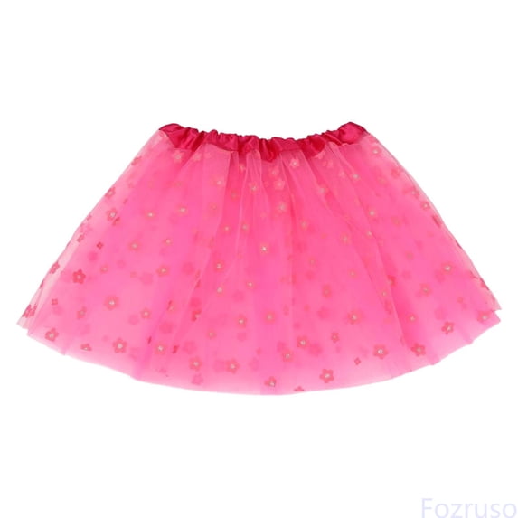 Fozruso Toddler Dress Sparkling Layered Tutu Skirt For Girls Party Performance Dancewear Sizes 3-8 Years