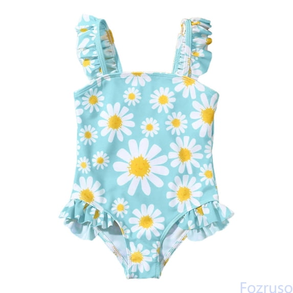 Fozruso Toddler Girl Swimsuit Sport Bikini Set Swimwear Bathing Suit One-Piece Bathing Suit Sizes 4-5 Years