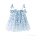 thumbnail image 1 of Fozruso Toddler Girls Sleeveless Snowflake Paillette Princess Dress Dance Party Dresses Clothes Vintage Girls Dress,Sizes 2-3 Years, 1 of 5