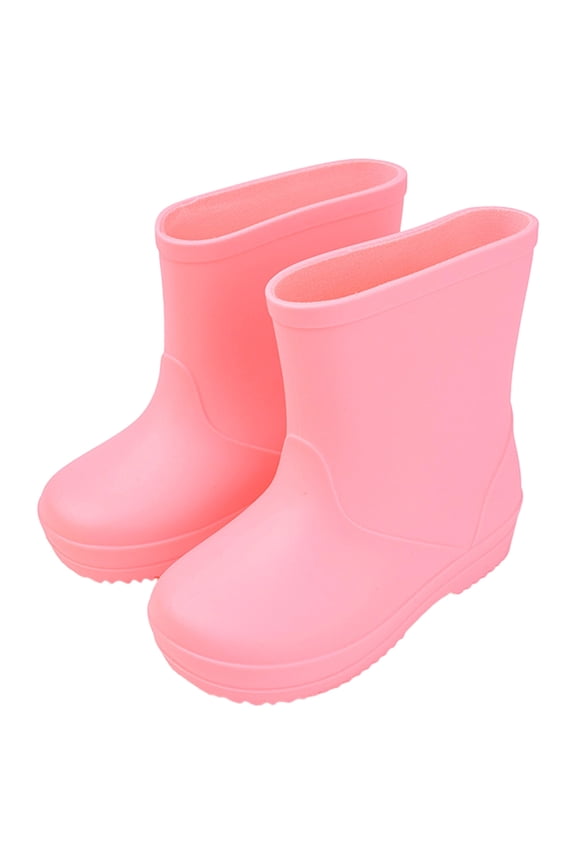 Toddler Rain Boots Girls Baby Kids Shoes Boys Rain Boots Lightweight Adorable Cute Solid Rubber Mud Boots,Sizes 10.5(4.5-5 Years)