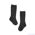 thumbnail image 1 of Fozruso Toddlers Boys Girls Mid Calf Socks Ribbed Stocks Dress Socks for School Kids,Gray,L, 1 of 4