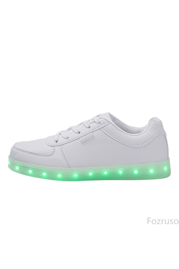 Unisex LED Light Shoes High Top Light Flashing Trainers USB Charging Shoes For Children,Sizes 11.5(5-5.6 Years)