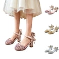 thumbnail image 1 of Fozruso Wedding Party Pump Girl Shoes,Sizes 10 Little Kid,Dress Up Shoes For Girls Glitter Low Heels Party Dance Shoes, 1 of 7