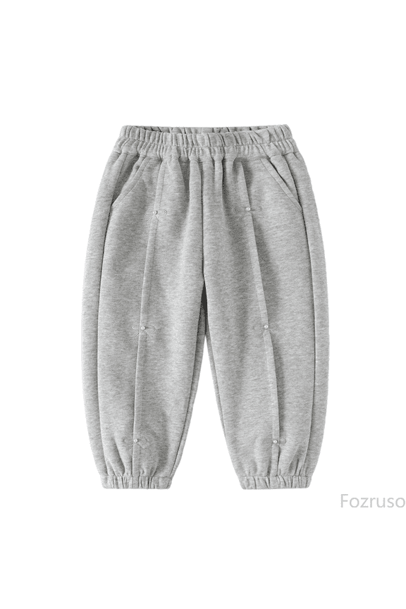 Wide Leg Pants for Girls Girls' Casual Sport Pants Culottes Decorated With Bows Made Of Thick Needle Embroidered Soft Silk Fabric With An Elastic Waistband Sizes 7-8 Years