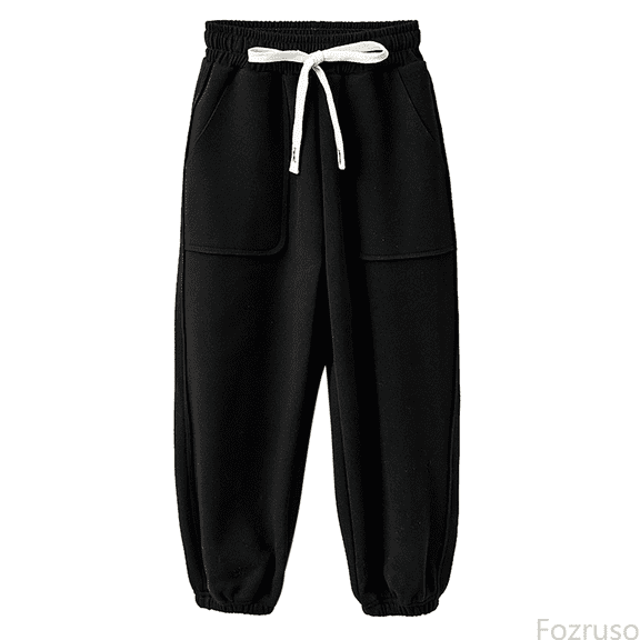 Fozruso Wide Leg Pants for Girls Toddler Kids Toddler Girls Boys Pants Athletic Active Jogger Pants Sweatpants Thick Winter Warm Long Bottoms Trousers Sizes 12-18 Months