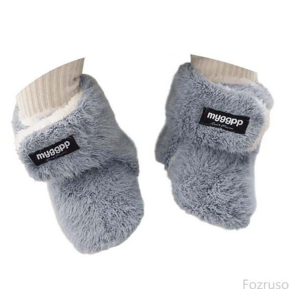 Fozruso Winter Baby Boots Soft Sole First Warm Fleece Lined Footwear Cozy Infant Shoes Non Slip Flexible Socks For Newborn Girls Boys Booties,Low Heel Boots Sizes 6 Little Kid(13)