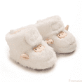 thumbnail image 1 of Fozruso Winter Baby Boots Soft Warm First Walking Shoes With Adorable Sheep Design For Toddlers Sole Indoor Outdoor Use Cozy ,Cute Ankle Winter Boots Sizes 4 Toddler(0-6 Months), 1 of 6