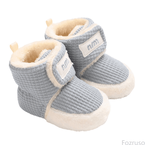 Fozruso Winter Baby Shoes For 0 1 Years Old Soft Soled Boots For Boys And Girls,Lightweight Boots Sizes 11 Toddler(1-8 Months)