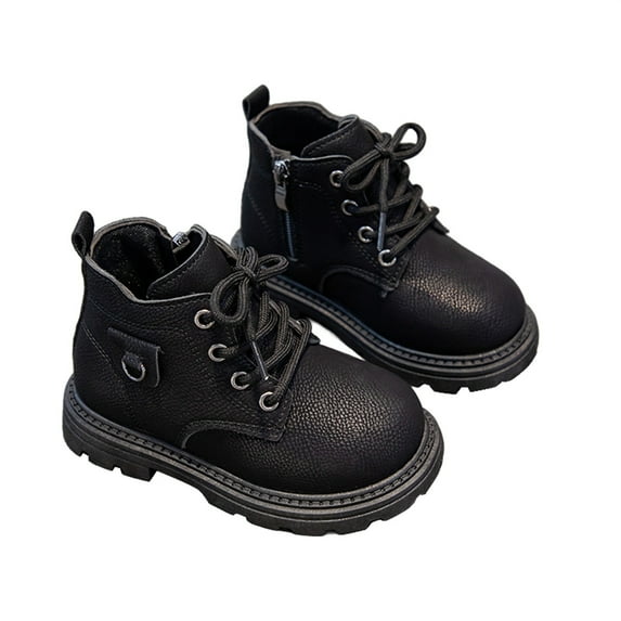 Fozruso Winter Boots Kids Toddler Ankle Boots Girls Ankle Booties Boots For Boys Girls Round Toe Boots Toddle Casual Shoes,Sizes 9.5(6-6.5 Years)