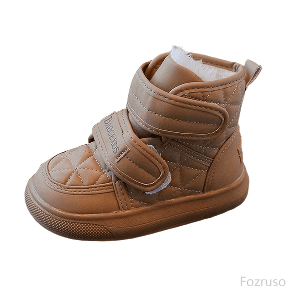 Fozruso Winter Girls Boots Insulated Warm Lined Cold Weather Outdoor Booties For Toddler Youth Kids,Cute Ankle Winter Boots Sizes 13 Little Kid(7-8 Years)