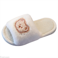 thumbnail image 1 of Fozruso Winter Kids Cotton Shoes Boys And Girls Indoor Leisure Cartoon Cute Bear Non Comfortable Thick Bottom Plush Slippers,Plush Lined Slippers Sizes 24 Toddler(24), 1 of 4