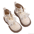 thumbnail image 1 of Fozruso Winter Warm Lined Girls Boots With Pearl Bow Non Sole Ankle Boots For Toddler And Kids,Warm Winter Boots Sizes 9.5 Little Kid(3-4 Years), 1 of 6