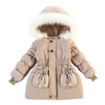 thumbnail image 1 of Fozruso Winter Warm Jackets 18-24 Months,Toddler Fleece Jackets Winter Outerwear Coat For Baby Girl Sweater Clothes Yellow, 1 of 6