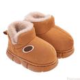thumbnail image 1 of Fozruso Winter Warm Lined Boots For Girls Kids Non Outdoor Soft Sole Childrens Ankle Booties Toddler Casual Footwear, Lined Booties Sizes 9.5 Little Kid(3.5-4 Years), 1 of 4