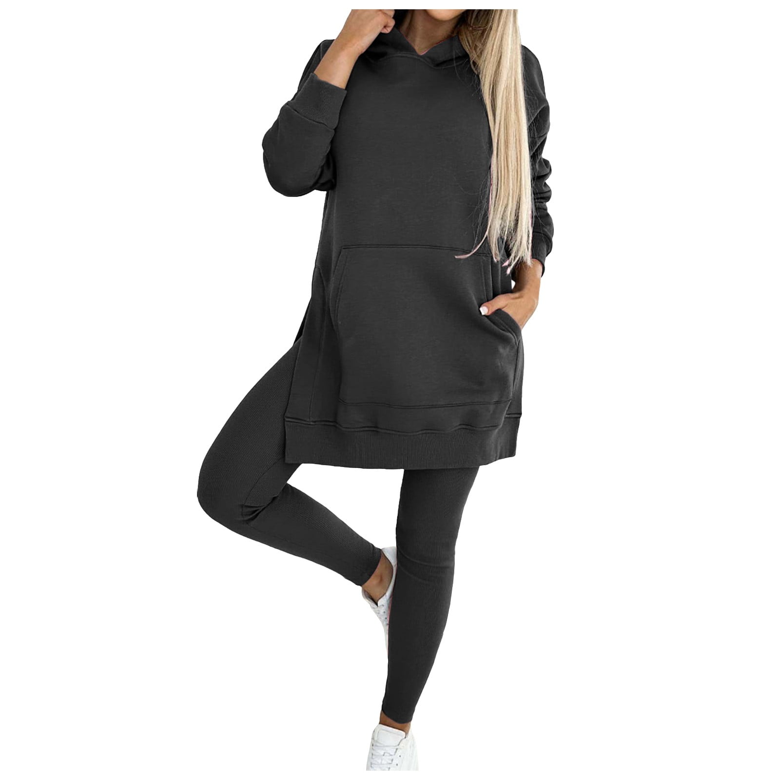 Fozruso Women Fashion Hoodie And Trousers Suits Tracksuit For Men And