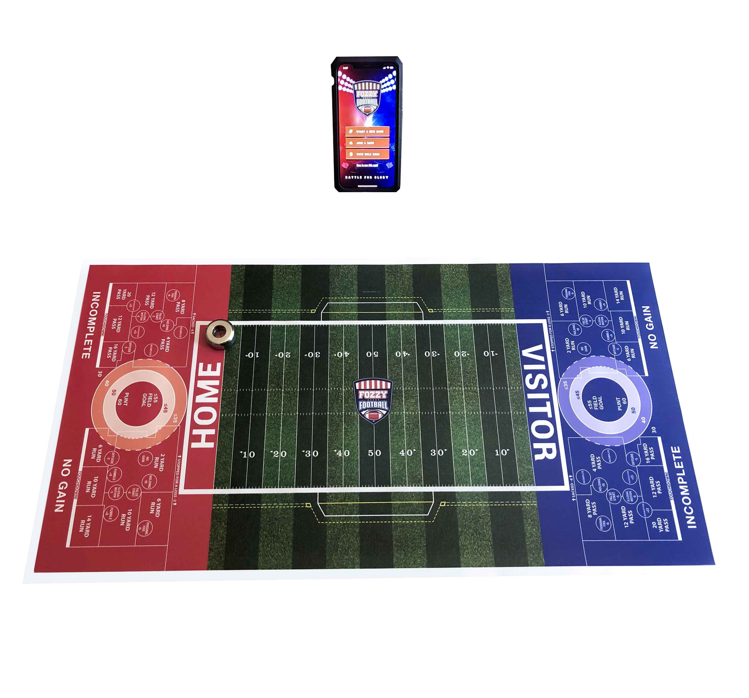 Fozzy Football Game Board 13.5" x 26" Base Set