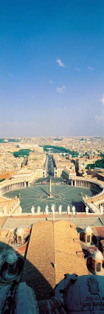Fr San Pietro Cathedral Vatican Canvas Art - Panoramic Images (27 x 9)