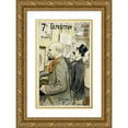 thumbnail image 1 of Frédéric Auguste Cazals 13x18 Gold Ornate Wood Frame and Double Matted Museum Art Print Titled - 7th Exhibition of the 100 Salon (1894), 1 of 4