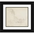 thumbnail image 1 of Frédéric Houbron 14x12 Black Ornate Wood Framed Double Matted Museum Art Print Titled: Rue De Paris (1895 - 1905), 1 of 5