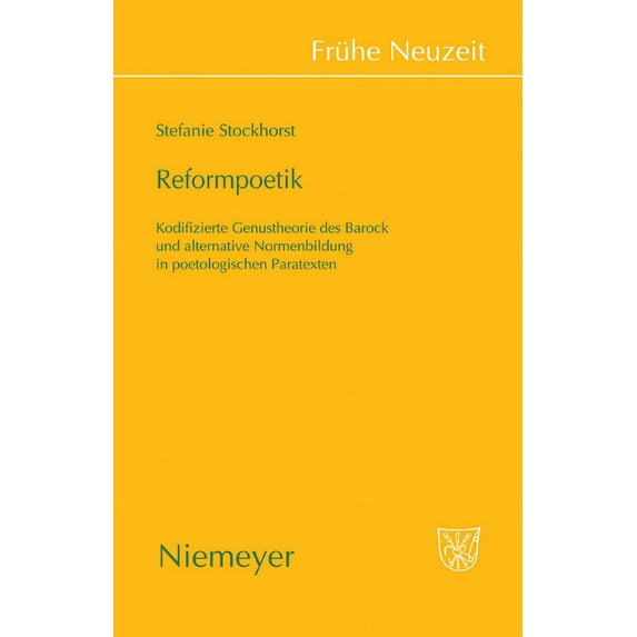 Frühe Neuzeit Reformpoetik, Book 128, (Hardcover)