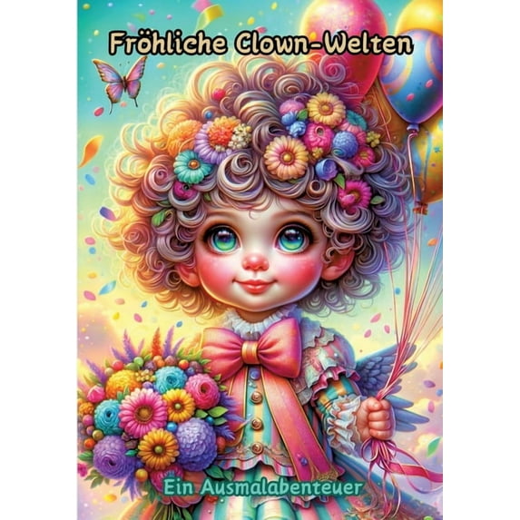 Fröhliche Clown-Welten: Ein Ausmalabenteuer (Paperback)