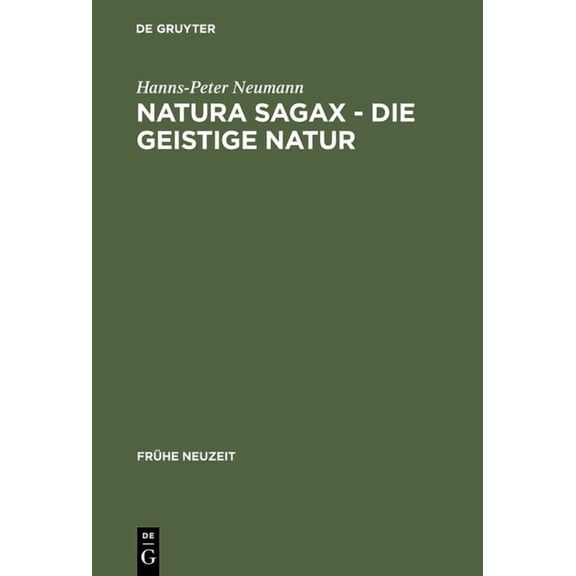 Frhe Neuzeit Natura sagax - Die geistige Natur, Book 94, (Hardcover)