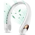 thumbnail image 1 of FrSara Portable Neck Fan with LED Display, Hands Free Bladeless Fan, 5200 mAh Battery Operated Wearable Personal Fan, Leafless, Rechargeable, Headphone Design,3 Speeds Gifts for Women Men, 1 of 7