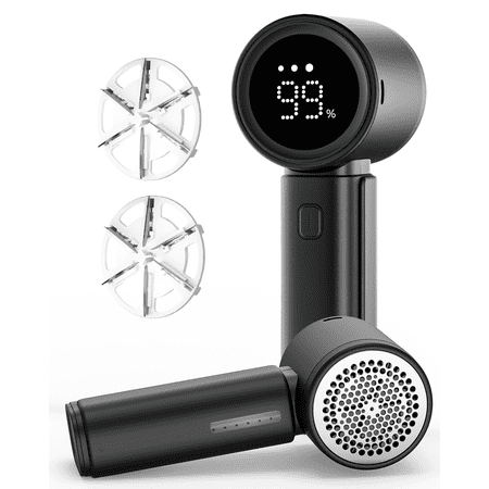 FrSara Rechargeable Fabric Shaver Lint Remover, Black