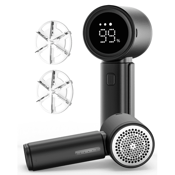 FrSara Rechargeable Fabric Shaver Lint Remover, Black