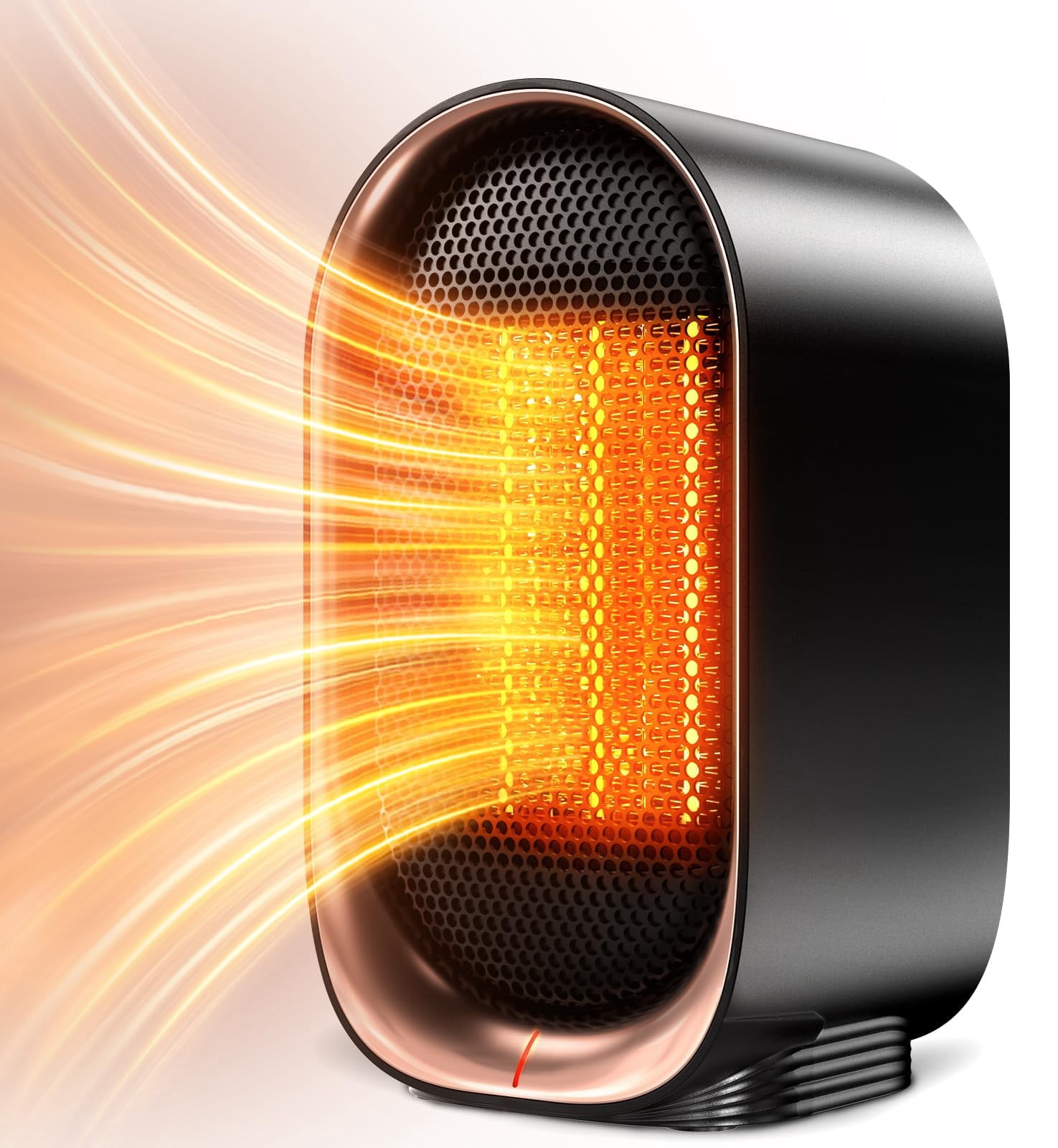 FrSara Space Heater, Small Portable Electric Heaters 1500W/800W, 2S Fast Heating, Tip-Over and Overheat Protection, Mini PTC Ceramic Room Desk Heater for Office Bedroom Indoor Use