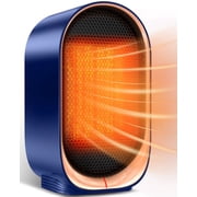 FrSara Space Heater, Small Portable Electric Heaters 1500W/800W, 2S Fast Heating, Tip-Over and Overheat Protection, Mini PTC Ceramic Room Desk Heater for Office