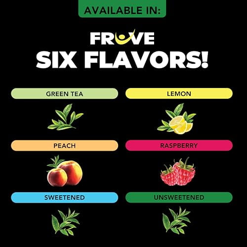 FrUve Super Unsweet Black Tea 12 16oz Cans Zero Sugar Low Calorie