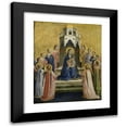 thumbnail image 1 of Fra Angelico 20x24 Black Modern Framed Museum Art Print Titled - Madonna and Child Enthroned and Twelve Angels (1420 - 1430), 1 of 5