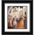 thumbnail image 1 of Fra Angelico 2x Matted 20x22 Black Ornate Framed Art Print 'St. Stephen Being Led to his Martyrdom', 1 of 2