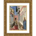 thumbnail image 1 of Fra Carnevale 11x14 Gold Ornate Wood Frame and Double Matted Museum Art Print Titled - The Annunciation (C. 1445-1450), 1 of 4