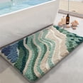 thumbnail image 1 of FRABE Beach Bathroom Rug Upgraded, Non Slip Bath Mat Quick Dry, Ultra Soft Washable Absorbent, Ocean Sea Theme Bath Rug for Shower Floor, Home Decor, Kids Room, Bathtub, 24x43, 1 of 8