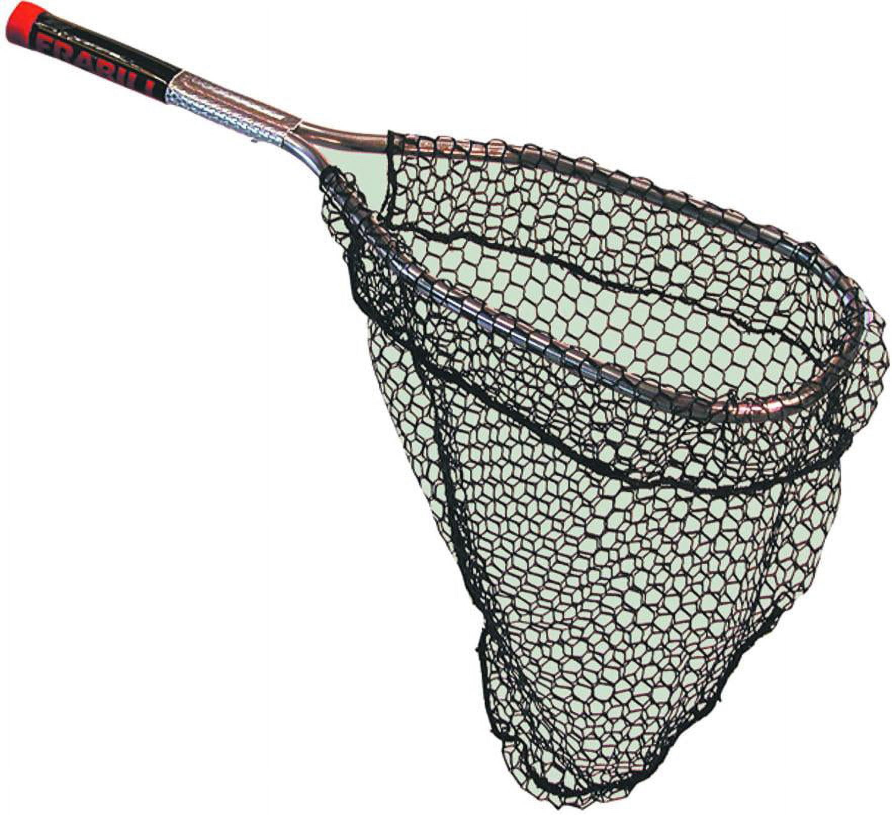 Frabill 3621 Livewell Net 8x12" D-Hoop 8" Handle Blk Nylon
