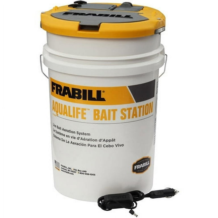 Frabill AquaLife Fishing Bait Aeration System, 6 Gallon 