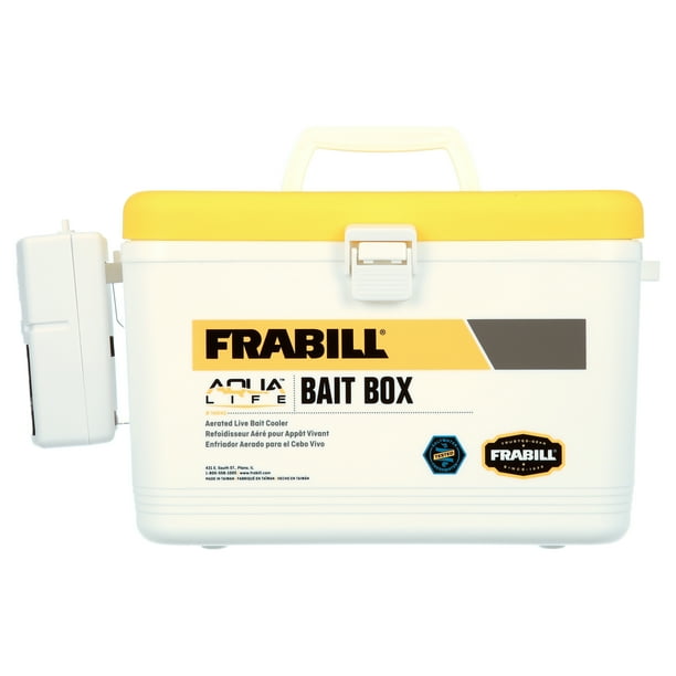 Free Shipping! Frabill Bait Box w/Aerator - 8 Quart - Walmart