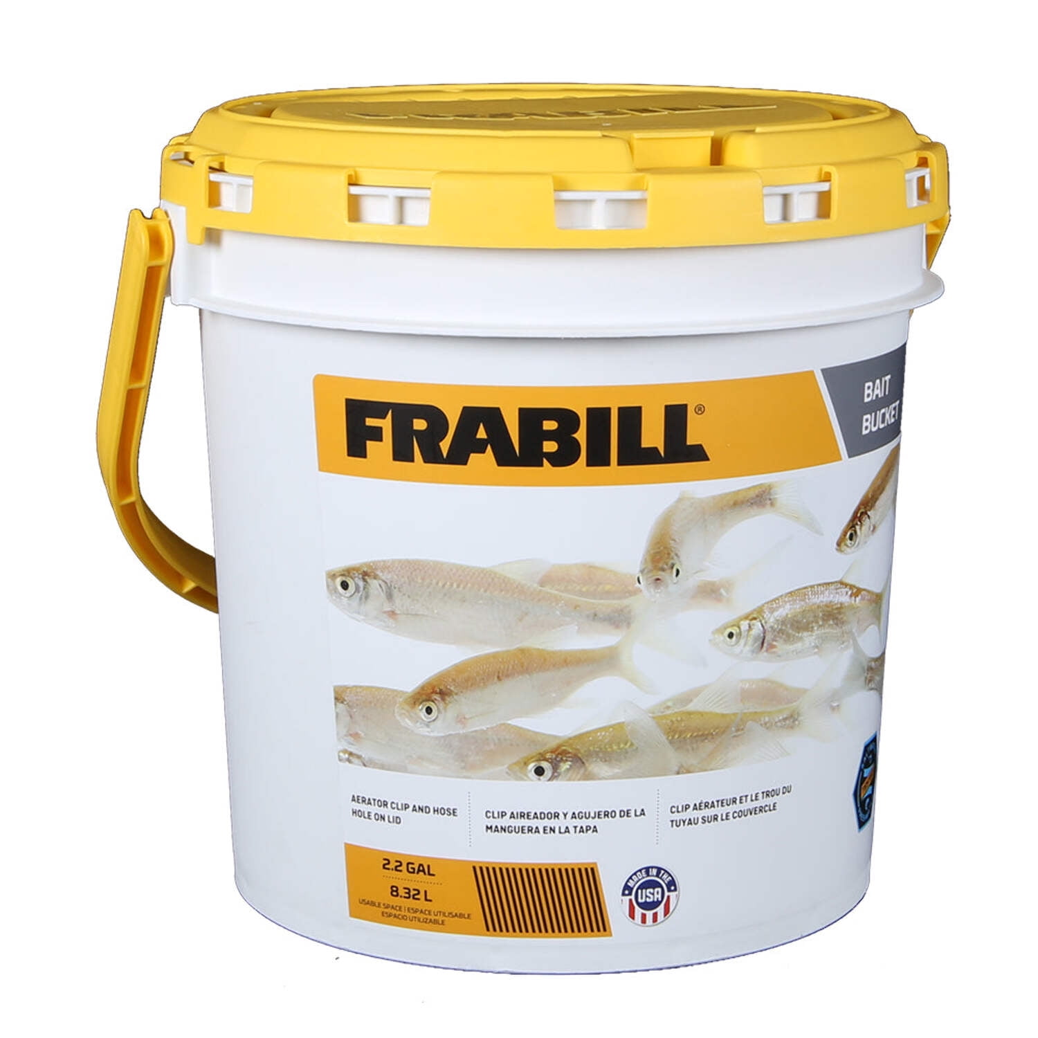 2 Fish Bait Bucket Lids Fairview Plastics 5 6 Gallon Lid Fishing USA Ga