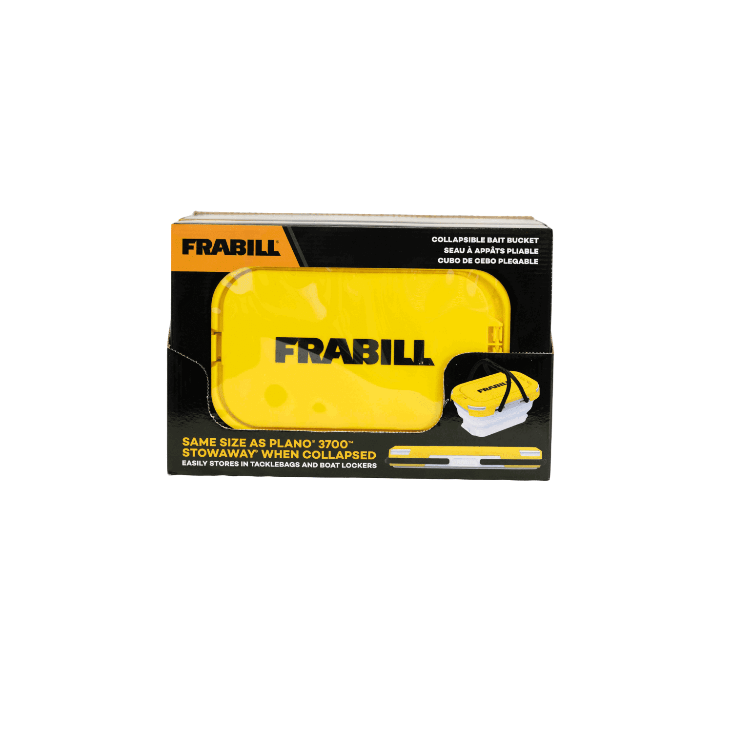Frabill, Live Bait Bucket, Collapsible, 6 qt, White - Walmart.com
