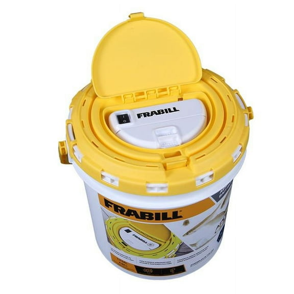 Frabill Dual Fish Bait Bucket with Built-In Aerator